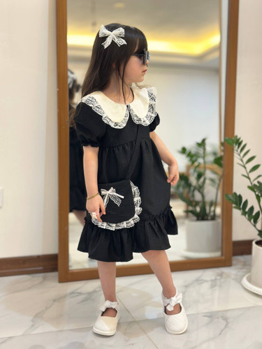 پیراهن دخترانه گلی کد ۳۹۷