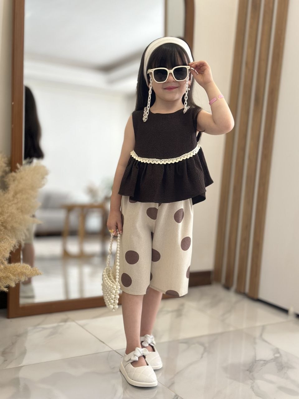 ست تاپ شلوارک توپ توپی کد ۴۱۵